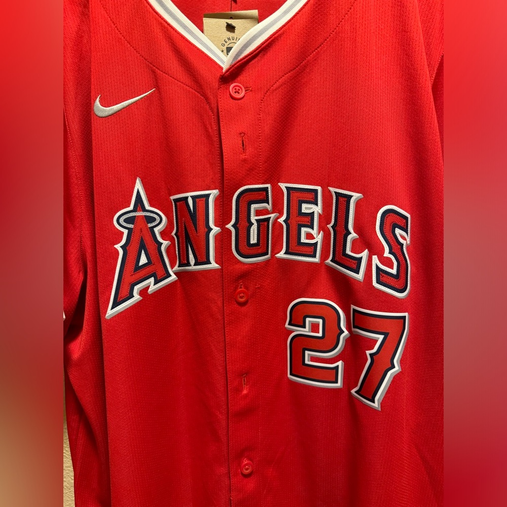 New Authentic Nike Los Angeles Angels Mike Trout Jersey Size XL - Picture 6 of 15